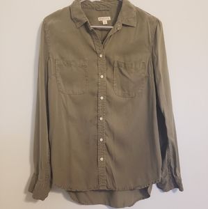 Merona Untility Green Button Up Shirt